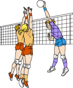 free animated volleyball clipart - photo #37